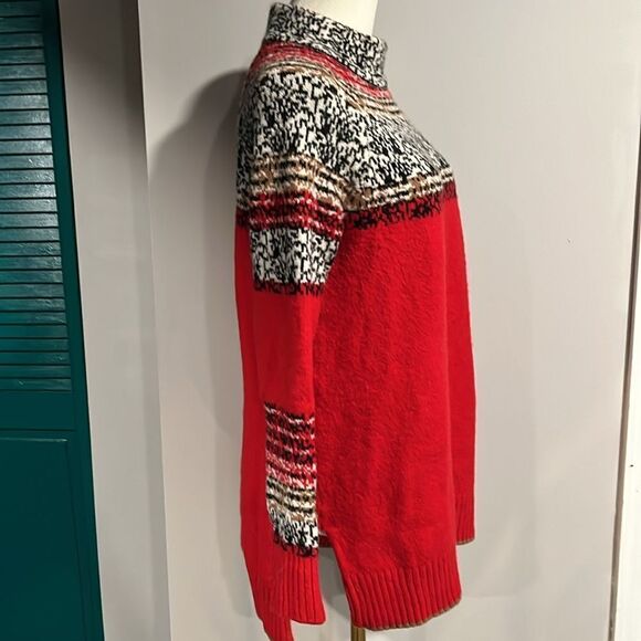 Anthropologie by MOTH NWOT red wool blend mock turtleneck seater - xs - Picture 4 of 8